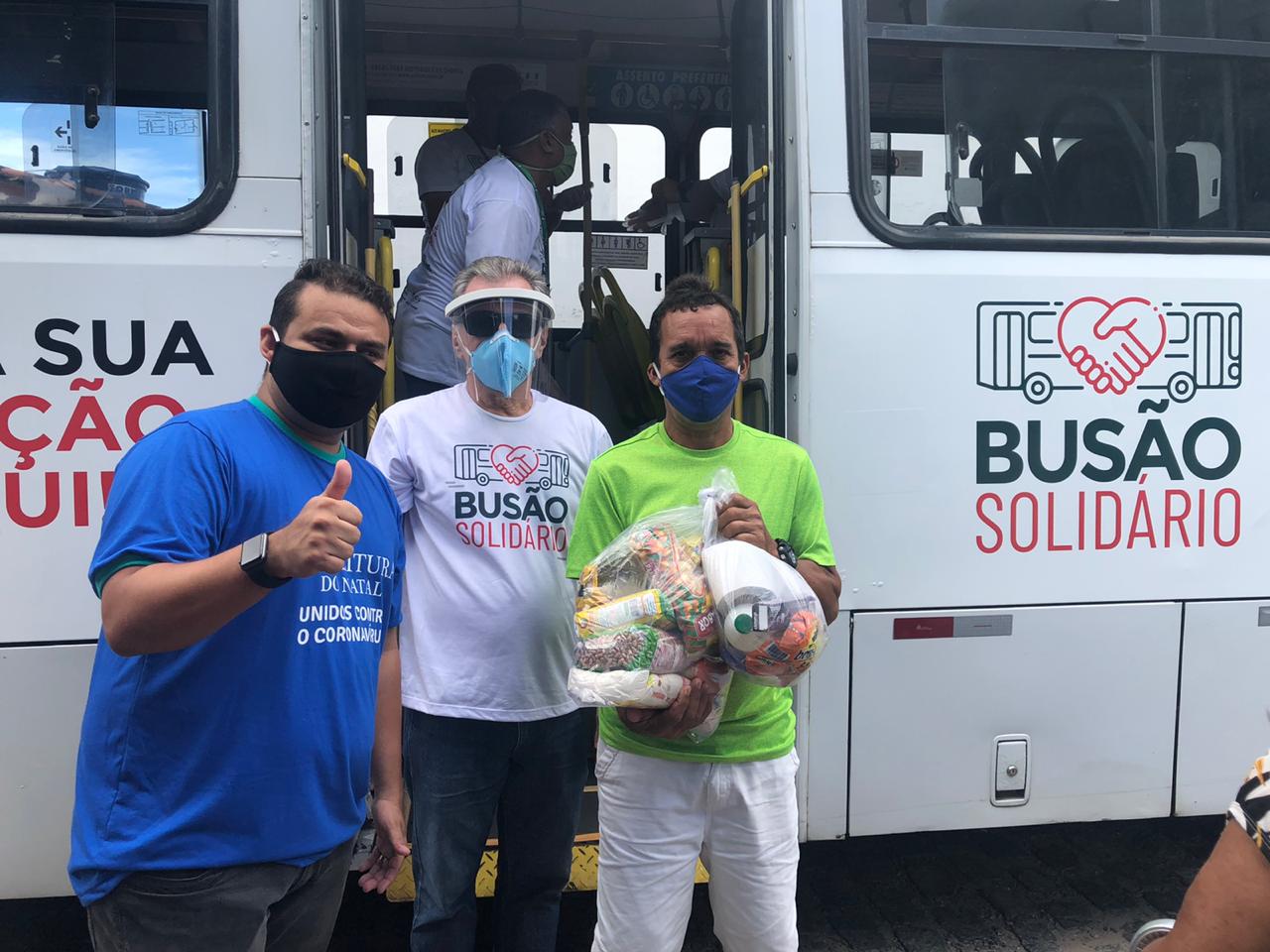 Busão Solidário: Seturn atingirá 45 toneladas de alimentos doados em Natal