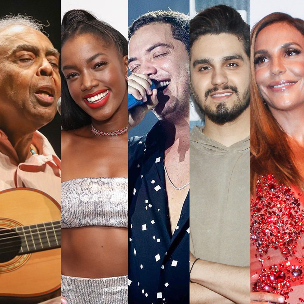 Lives de hoje: Gilberto Gil e Iza, Wesley Safadão e Luan Santana, Ivete Sangalo