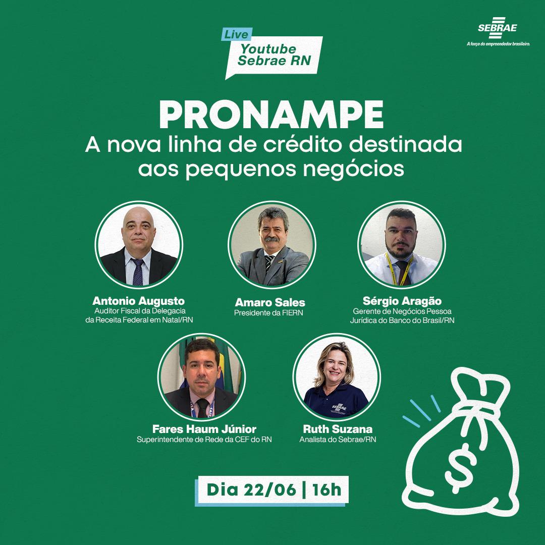 Presidente da FIERN vai participar de live sobre Pronampe nesta segunda