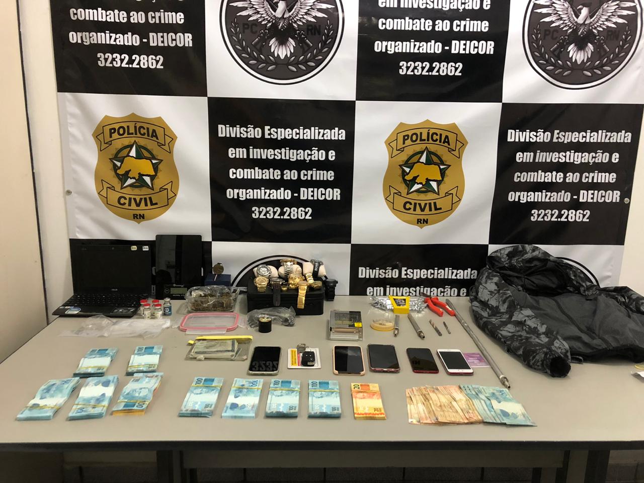 Quadrilha arromba caixa eletrônico no RN e seis acabam presos pela Polícia