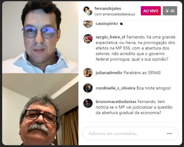 "Temos que aprender a conviver com vírus", diz Amaro Sales sobre volta retomada