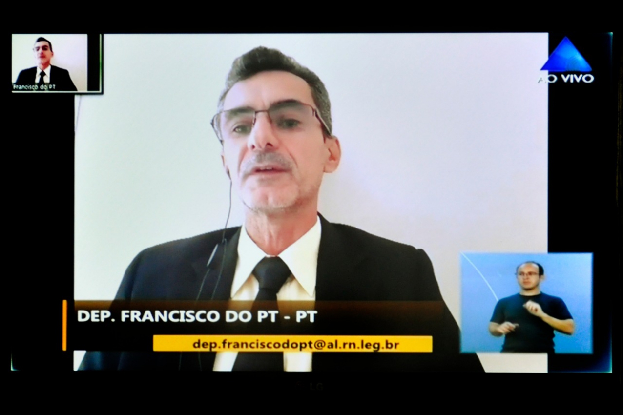 Francisco do PT solicita construção de adutora para o Médio Oeste potiguar