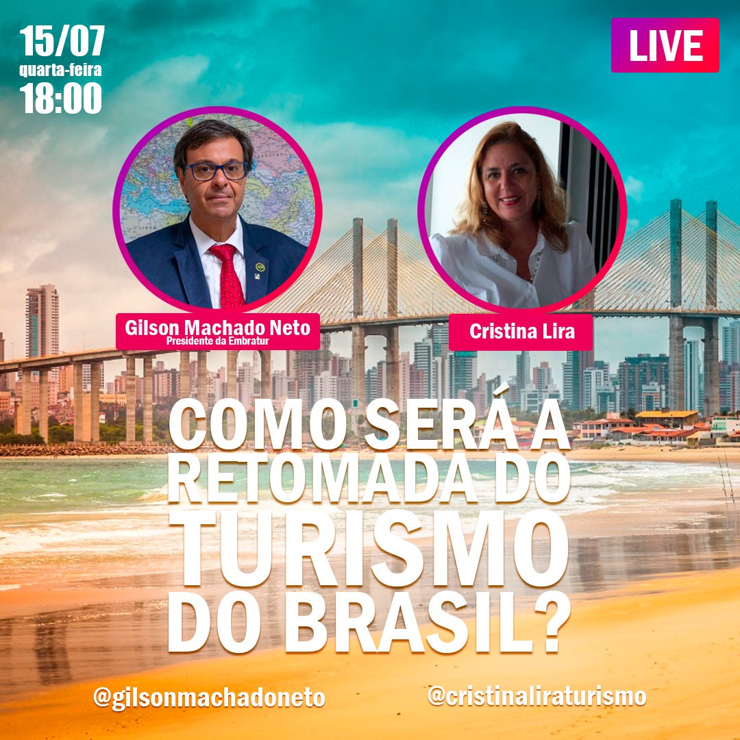 Cristina Lira entrevista presidente da Embratur em live no Instagram