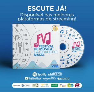 Álbum do I Festival de Música da Cidade do Natal já está em plataformas digitais