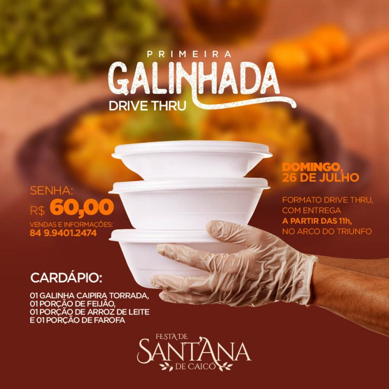 1ª Galinhada Drive Thru será uma das novidades da Festa de Sant’Ana