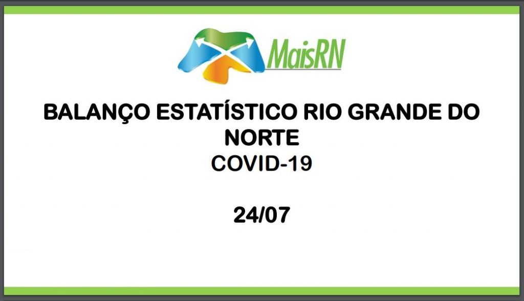 MAIS RN disponibiliza Balanço Estatístico Rio Grande do Norte COVID-19