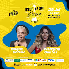Terça da Boa Música traz Isaque Galvão e Walkyria Santos