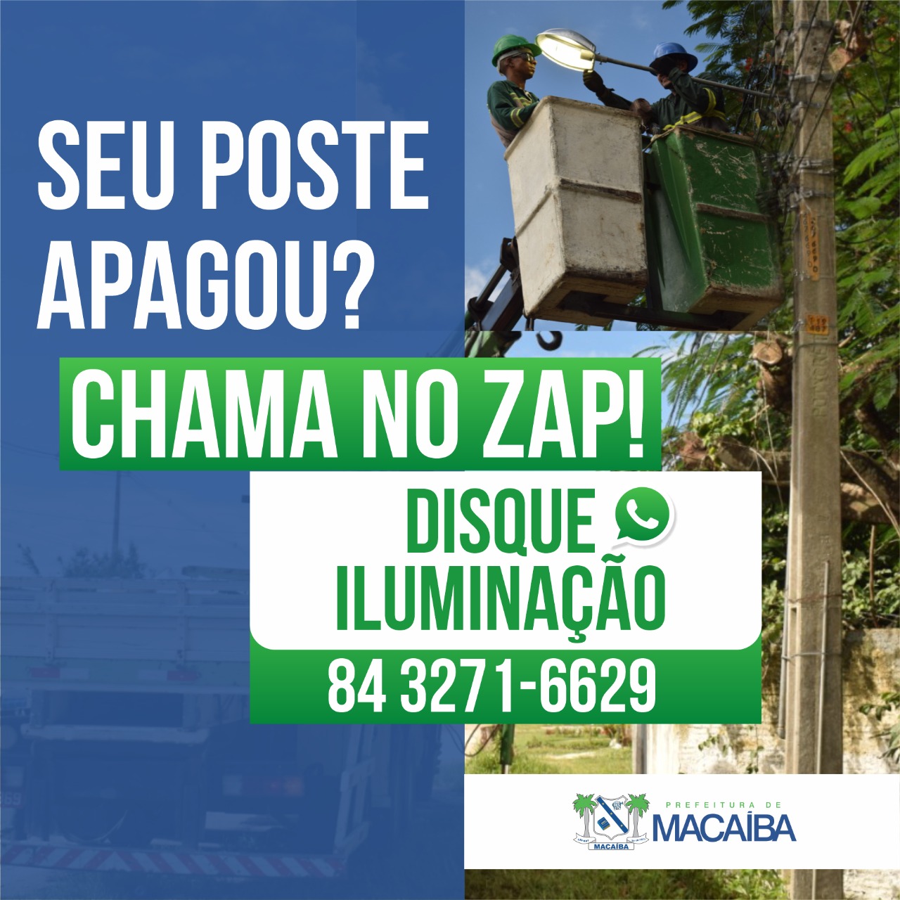 Prefeitura cria novos canais para serviços de iluminação pública