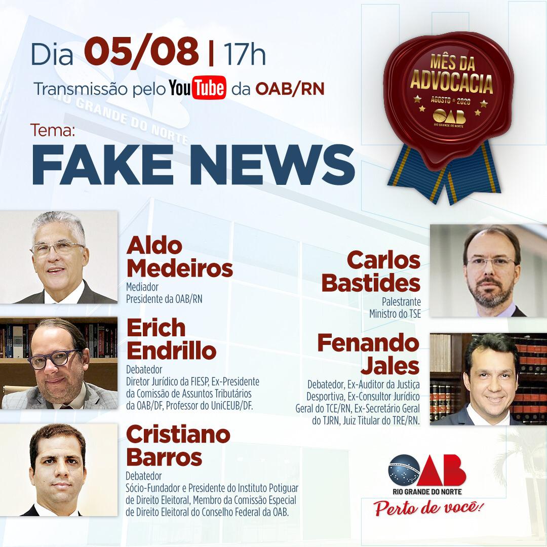 OAB/RN realizará “Live” com participação de ministro do TSE