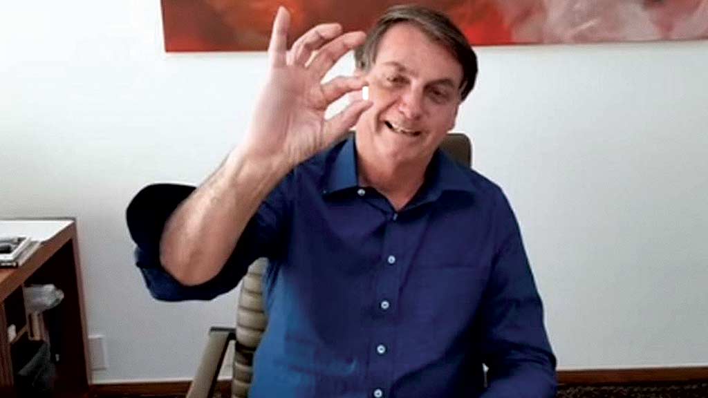 Bolsonaro volta a defender uso da hidroxicloroquina