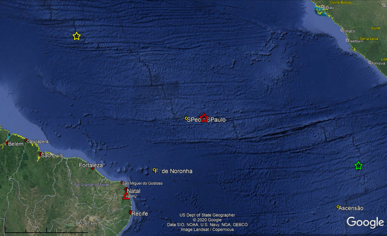 Sequência de tremores no mar a quilômetros do RN é registrada até nos EUA