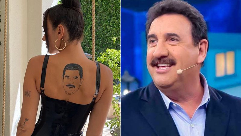 Cantora internacional mostra tatuagem e 'web' vê rosto do apresentador Ratinho