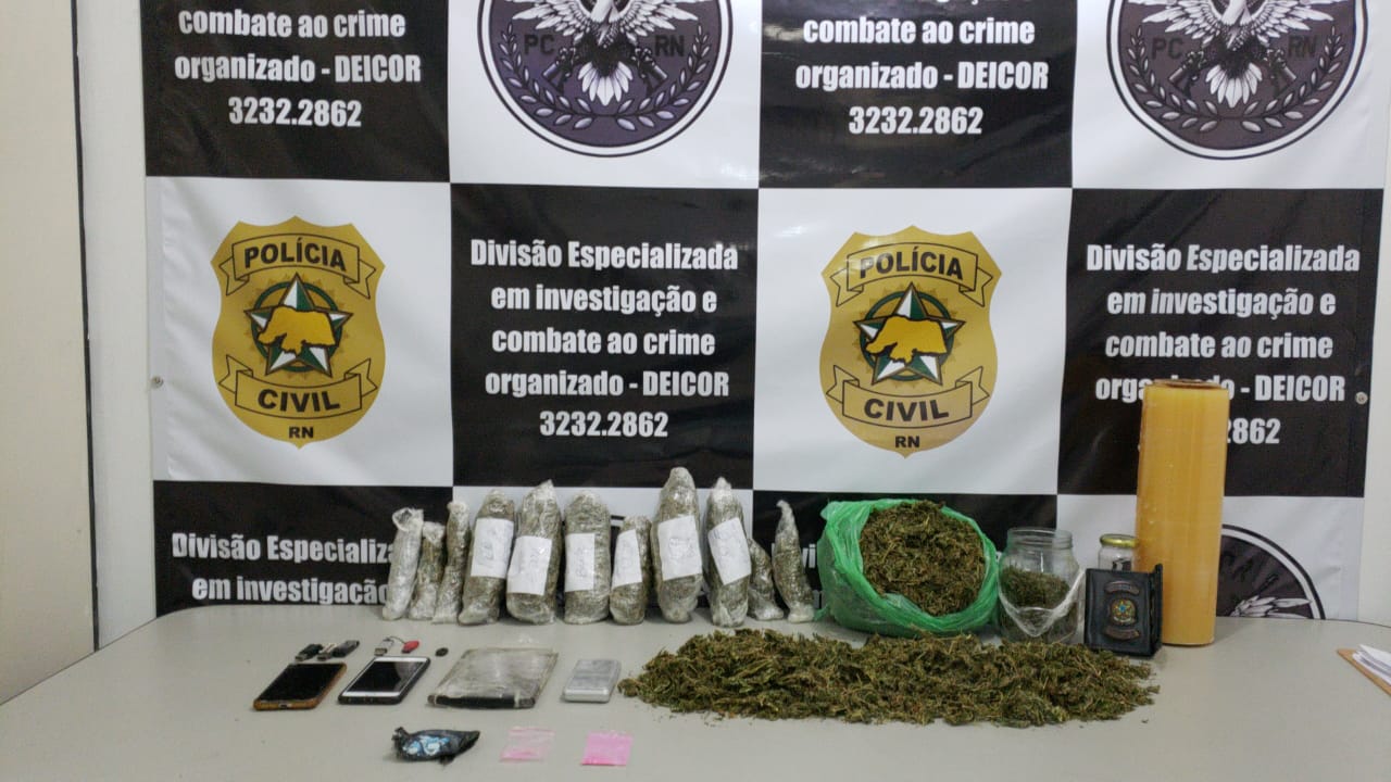 Polícia Civil prende suspeito por tráfico de drogas em Jardim de Piranhas