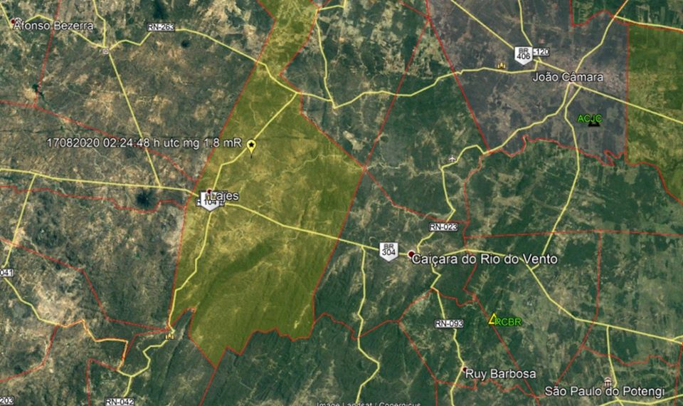 Tremor de terra é registrado em cidade do interior do RN