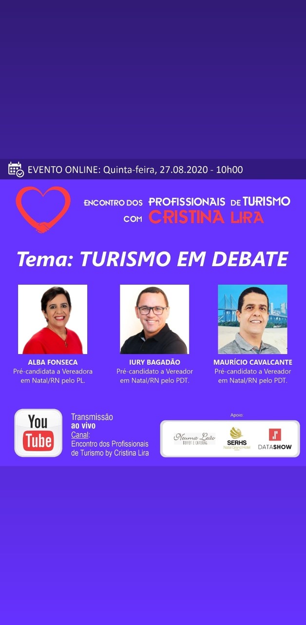 Pré candidatos a vereadores de Natal  participam de debate sobre o Turismo