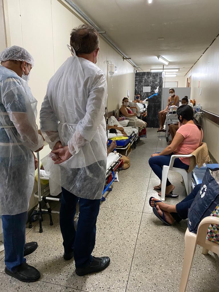 Pós-Covid: Walfredo Gurgel tem 61 pacientes em corredores e 6 à espera de UTIs
