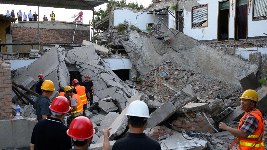 Desabamento de restaurante deixa 29 mortos no norte da China