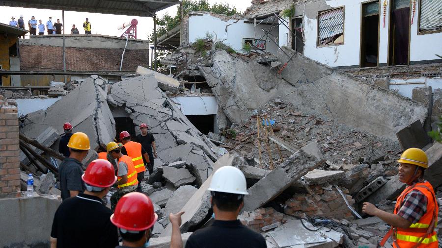 Desabamento de restaurante deixa 29 mortos no norte da China