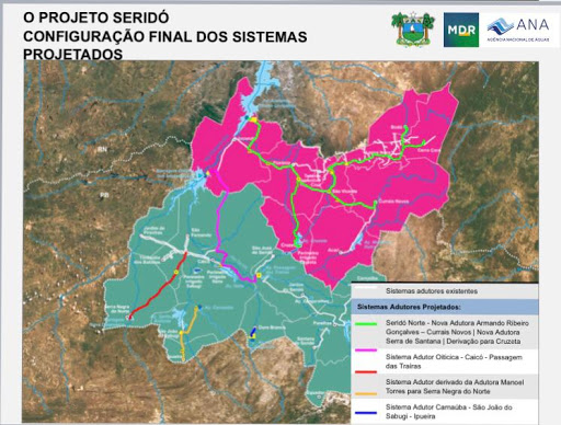Governo federal quer assumir obra que garantirá água ao Seridó potiguar