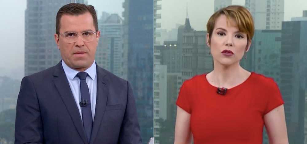 Apresentadores da Globo fecham a cara após levarem bronca da chefa