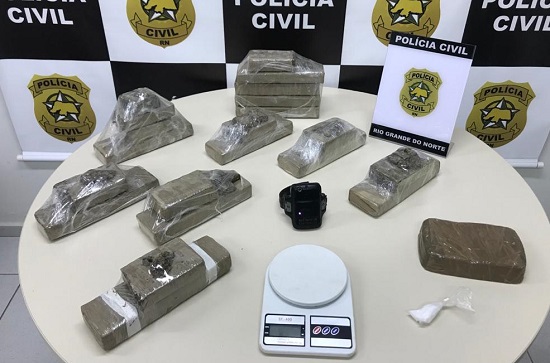 Polícia Civil apreende 10 quilos de drogas na Grande Natal