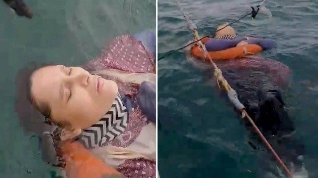 VÍDEO: Mulher desaparecida por dois anos é achada viva boiando no mar