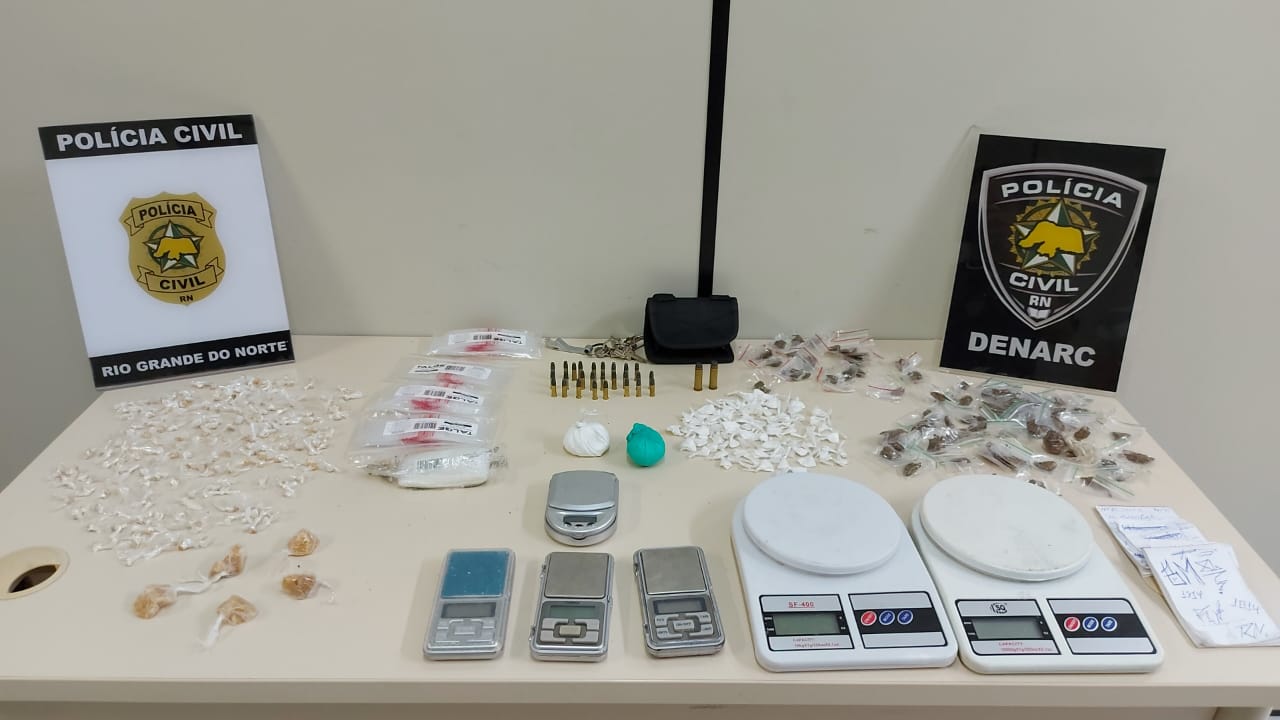 Polícia Civil apreende drogas e munições na Zona Leste de Natal