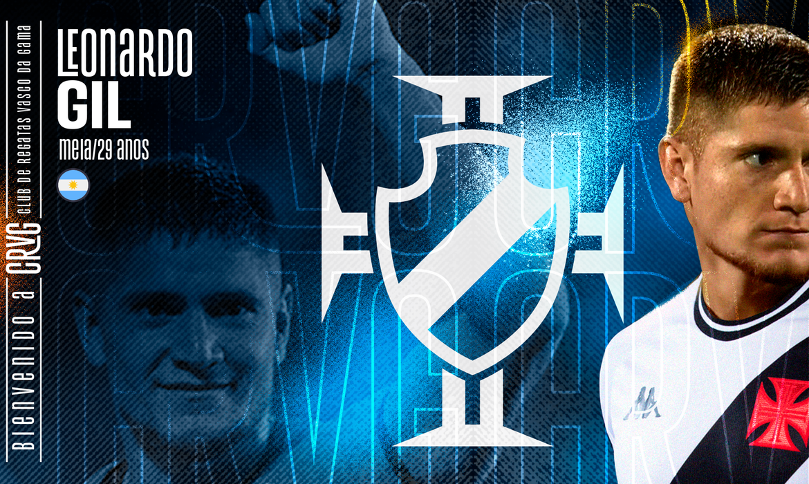 Vasco anuncia a contratação do meia argentino Leonardo Gil