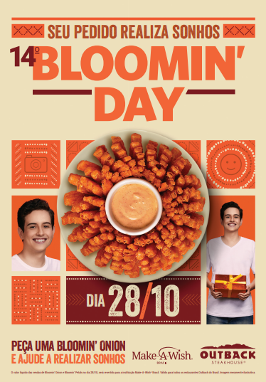 Bloomin’ Day 2020: Outback e Make-A-Wish® Brasil se unem novamente