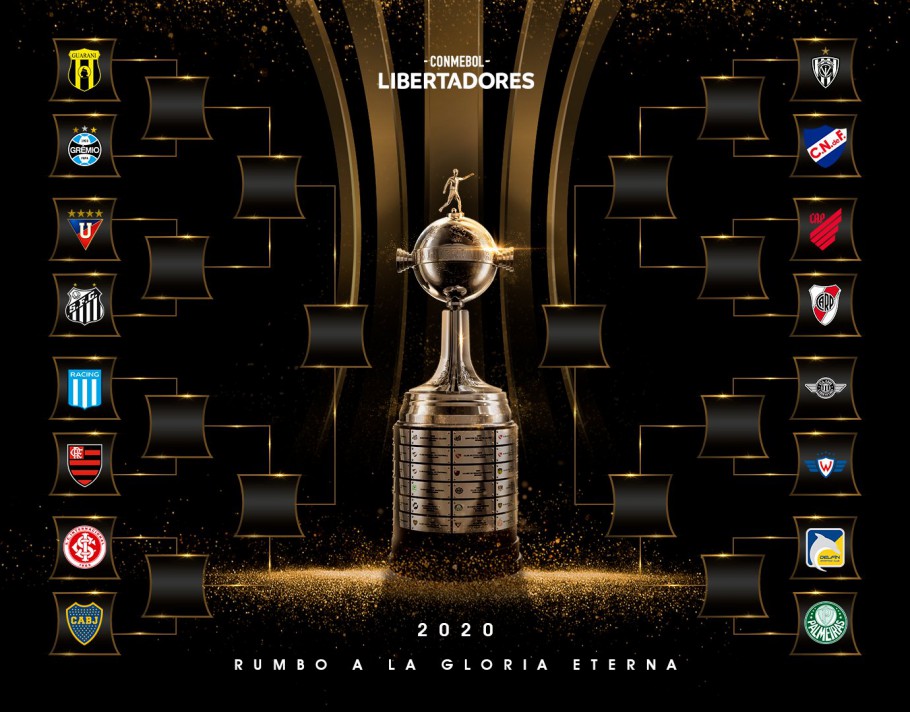Definidos os confrontos das oitavas da Conmebol Libertadores