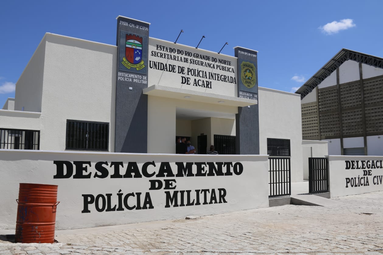 Segurança do RN recebe novo prédio para polícias Civil e Militar em Acari