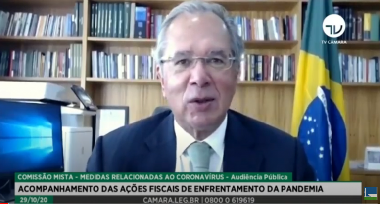 Sem vacina, economia seguirá ameaçada e vulnerável, diz Guedes
