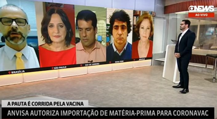 Presidente da Anvisa desmente comentarista da Globo ao vivo; assista