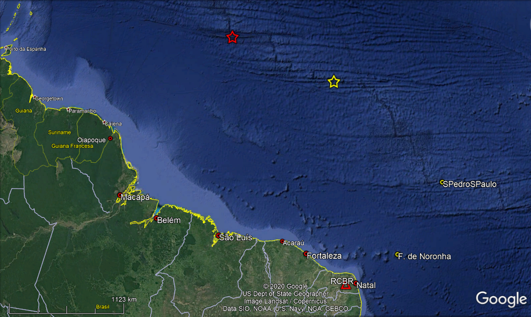 UFRN registra dois fortes tremores no Atlântico; veja intensidade