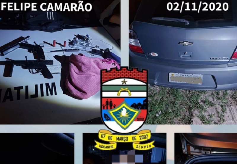 Polícia recupera carro roubado e prende assaltantes na Zona Oeste de Natal