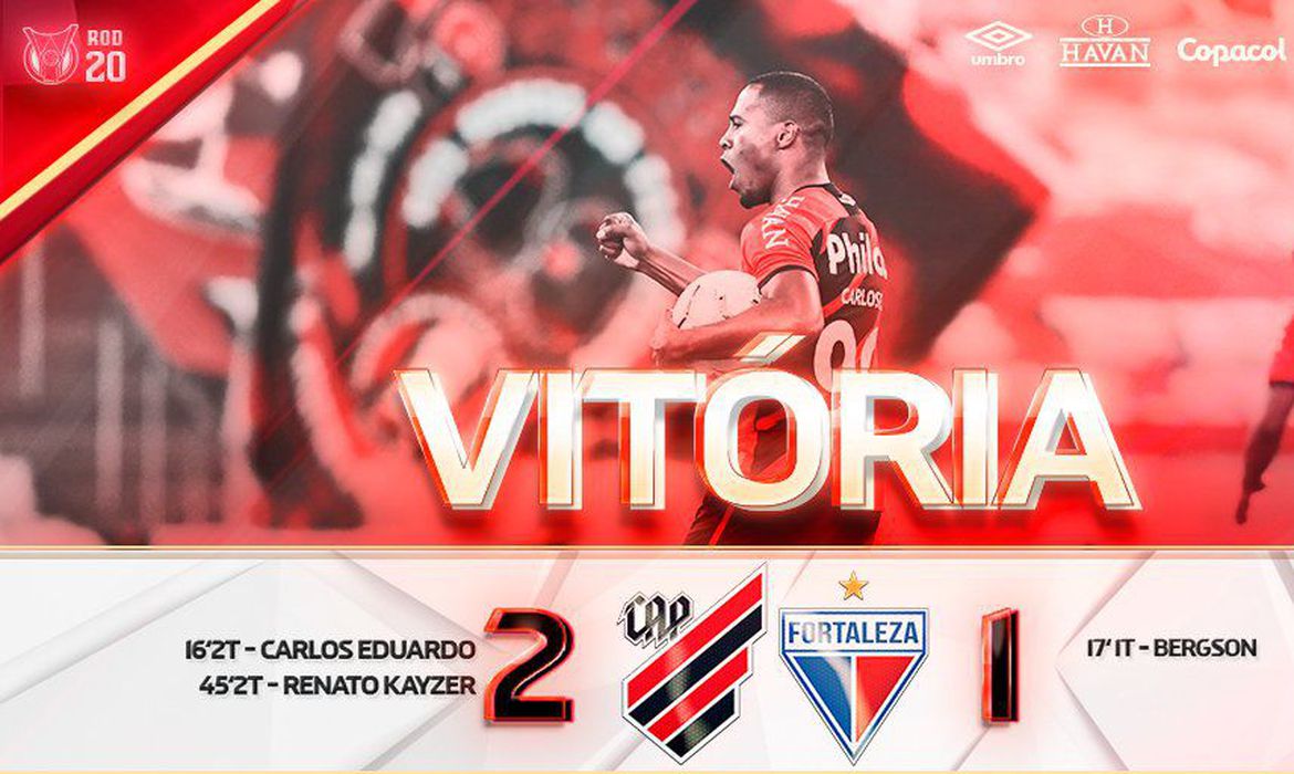 Athletico-PR vence Fortaleza de virada na Arena da Baixada