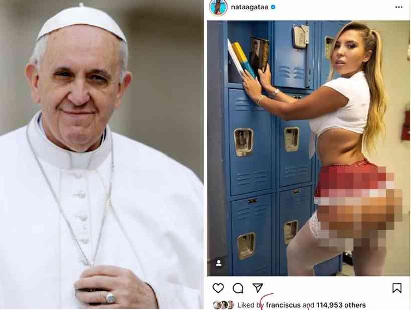 Conta do Papa curte foto sexy de modelo brasileira e Vaticano abre investigação