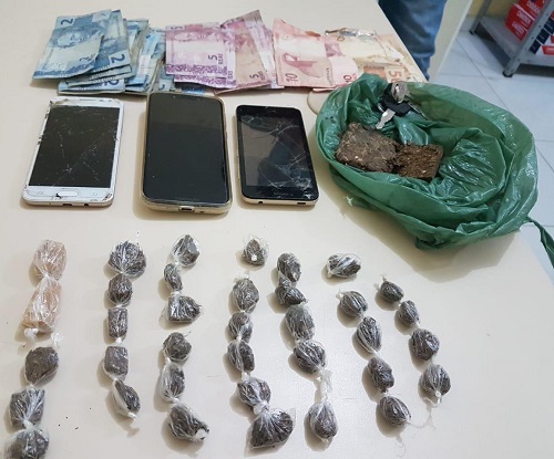 Casal é preso em flagrante por suspeita de tráfico de drogas no Seridó