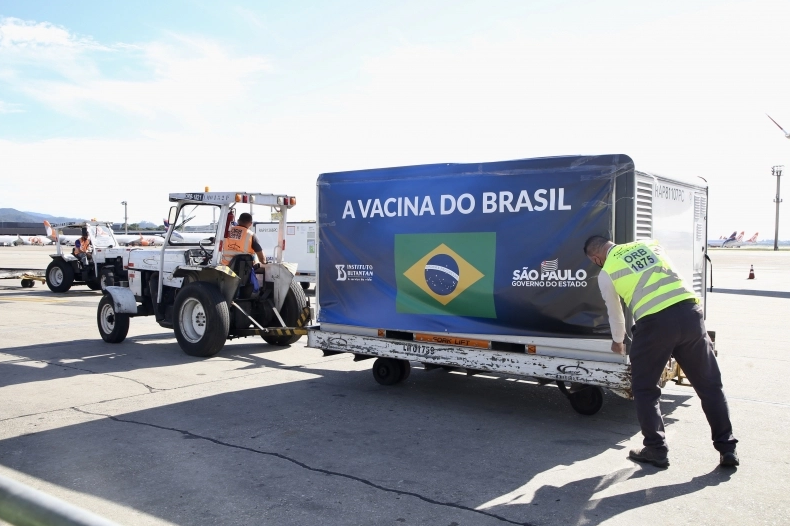 Butantan recebe mais 2 milhões de doses da CoronaVac