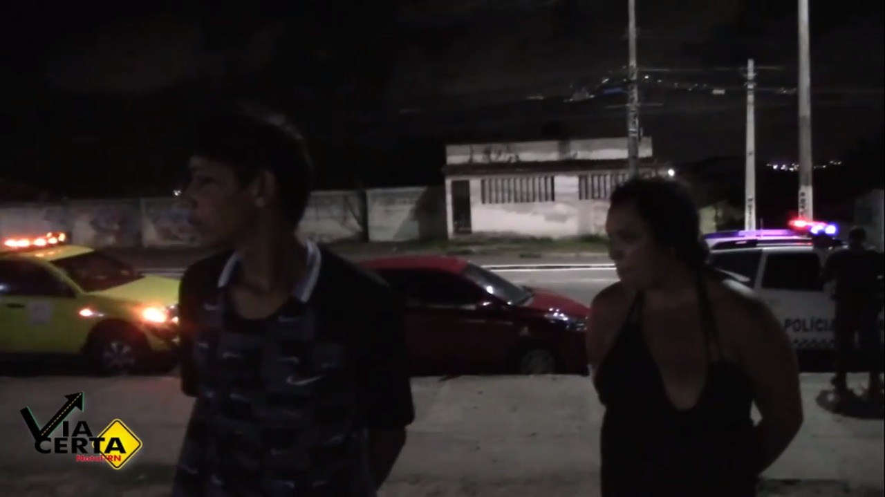 VÍDEO: Casal leva surra de populares e é preso após tentar assalto em Extremoz