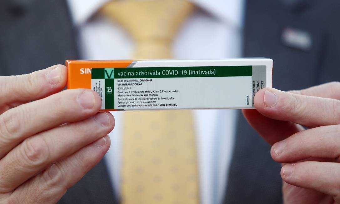 CoronaVac não atingiu 90% de eficácia em testes no Brasil, diz Governo de SP