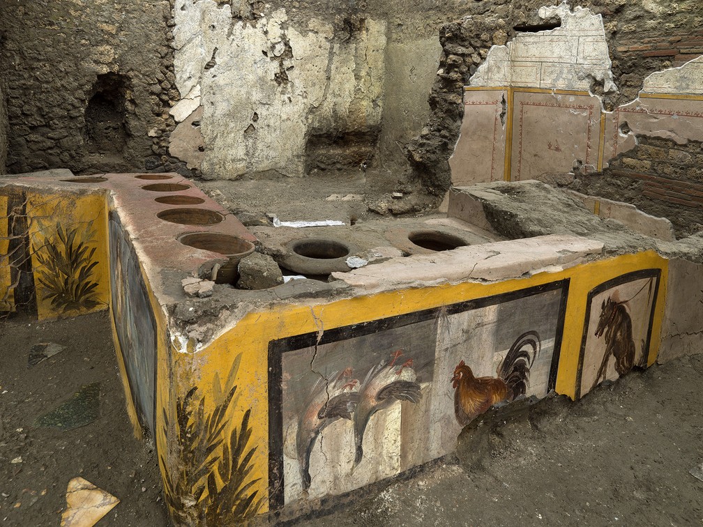 Restos intactos de fast-food da antiguidade são encontrados na Itália