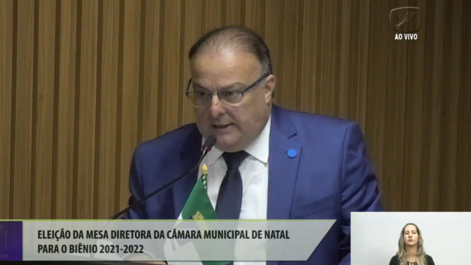 Paulinho Freire é reeleito para presidência da Câmara de Natal