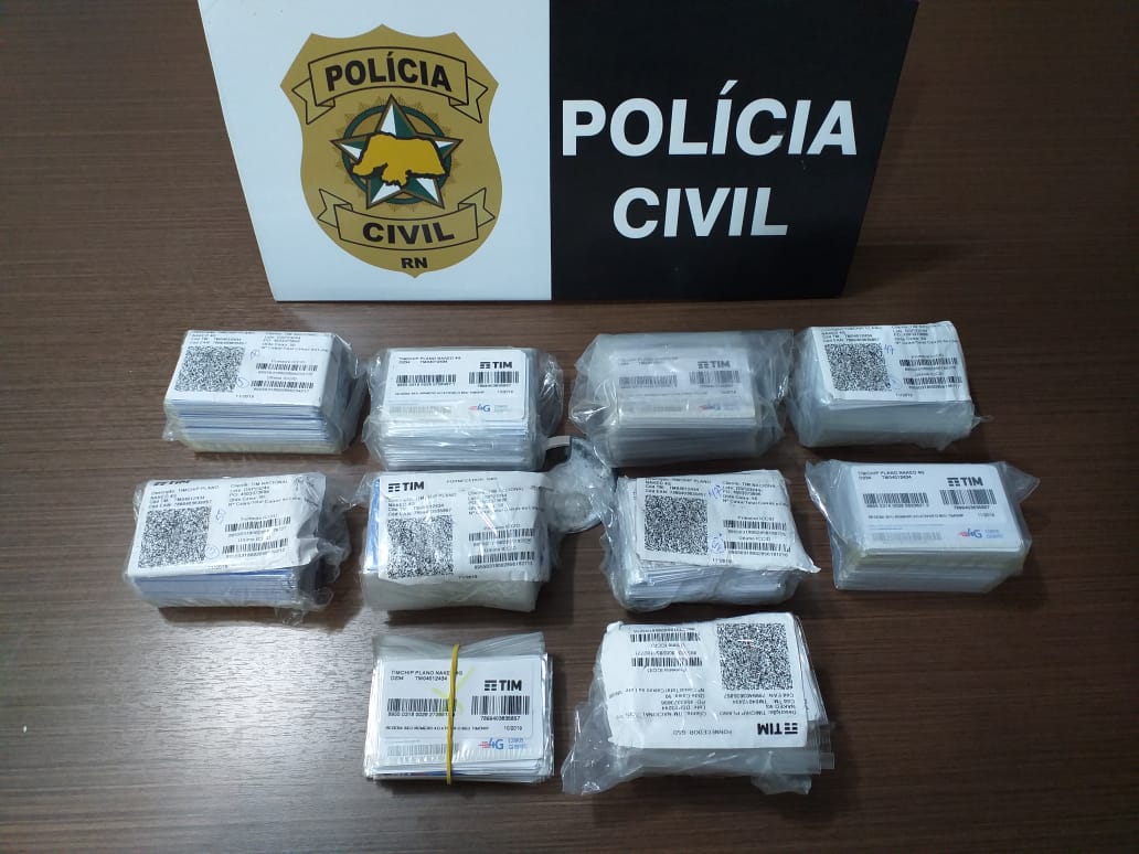 Polícia recupera 449 chips furtados e prende empresário na Grande Natal