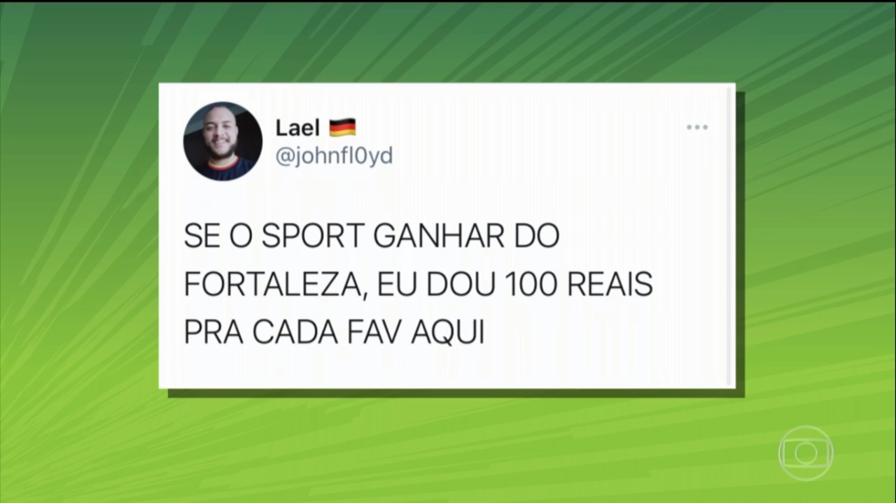 Torcedor promete R$ 100 por like se time vencer; "dívida" chega a R$ 300 mil