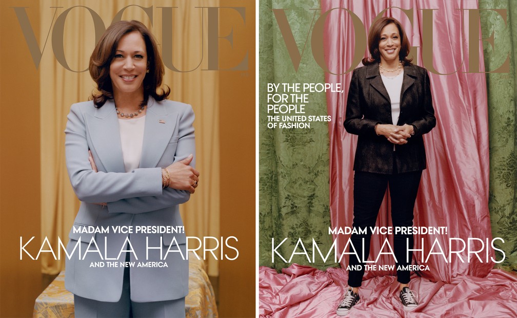 Revista é acusada de 'branquear' vice de Biden, Kamala Harris