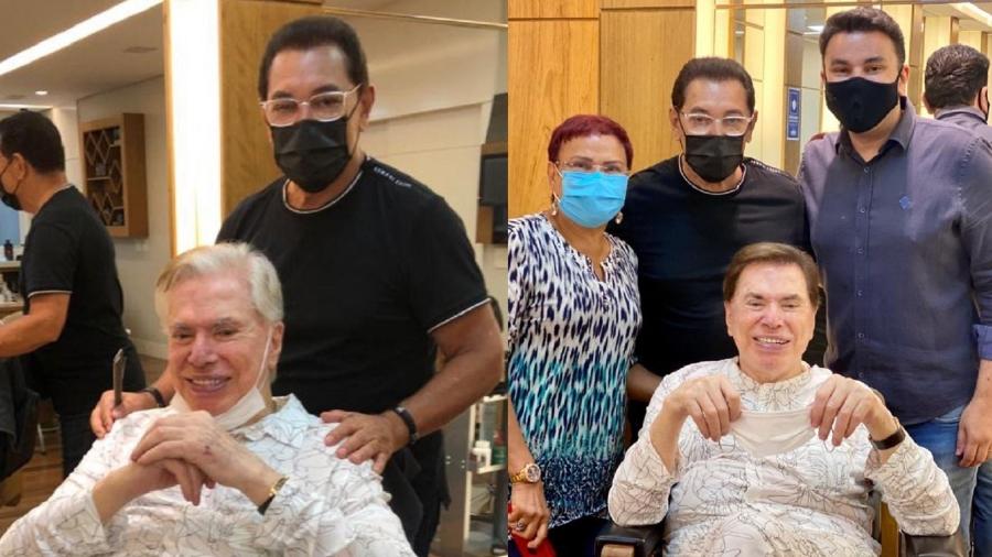 Silvio Santos vai ao cabeleireiro e sai transformado com novo visual; confira