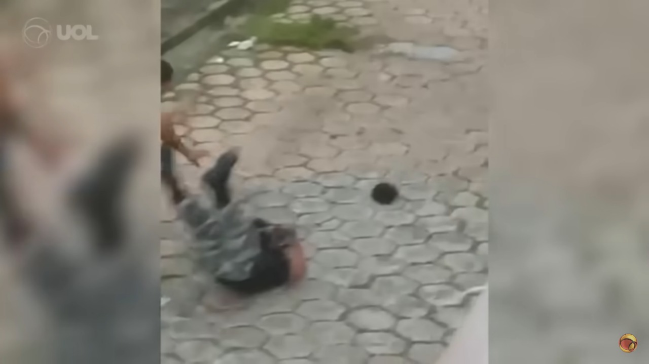 VÍDEO: Homem resiste a 17 tiros de borracha e ataca PM, que está na UTI