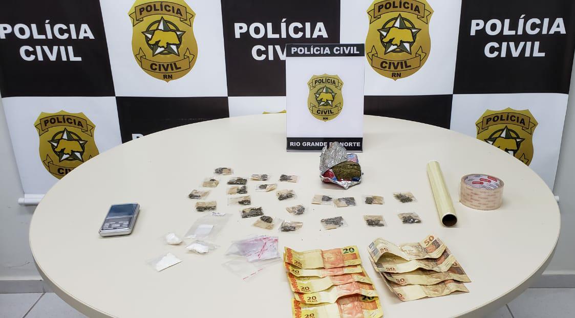 Polícia Civil prende suspeitos de tráfico de drogas na Grande Natal