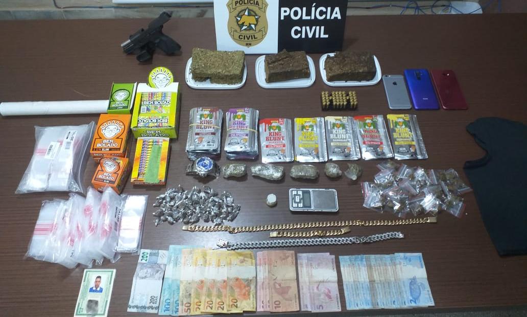 Polícia Civil prende suspeito por tráfico de drogas na Grande Natal